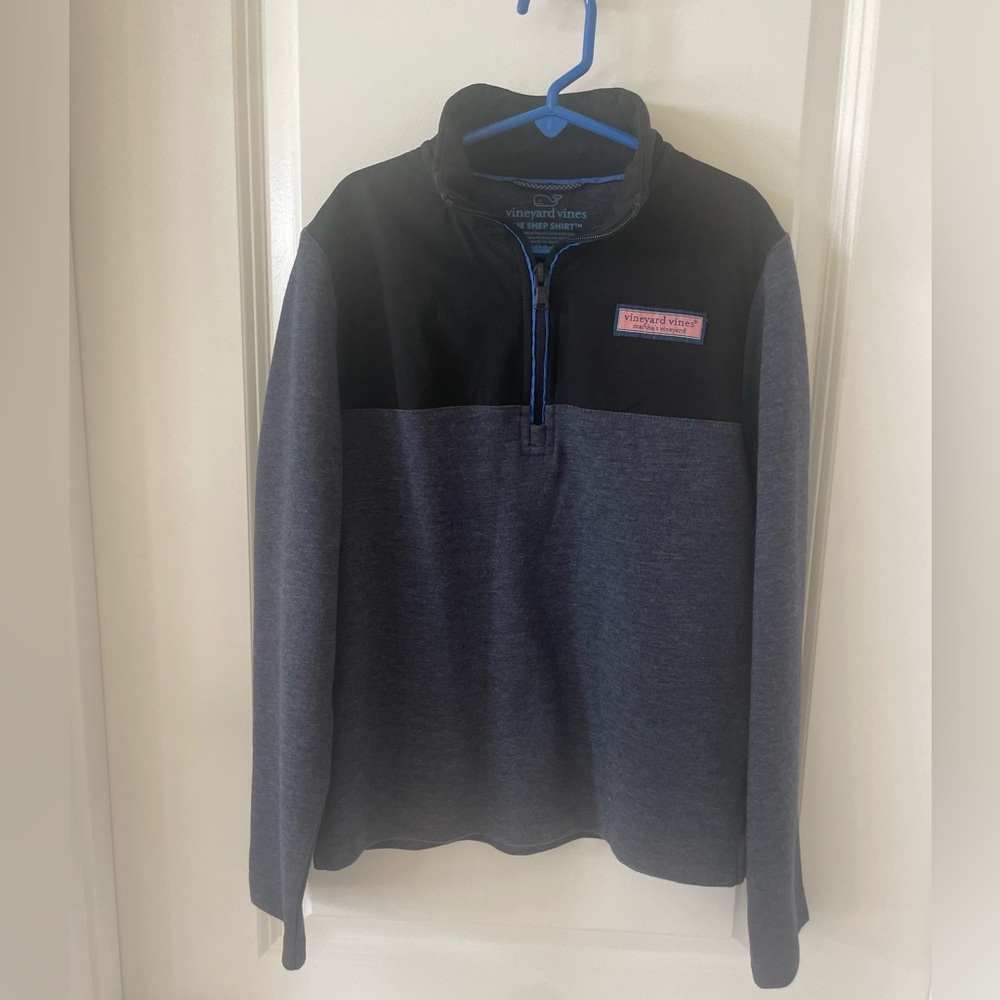 Vineyard Vines Big Kids Two-Tone Zip-Up Sweater M (12-14)